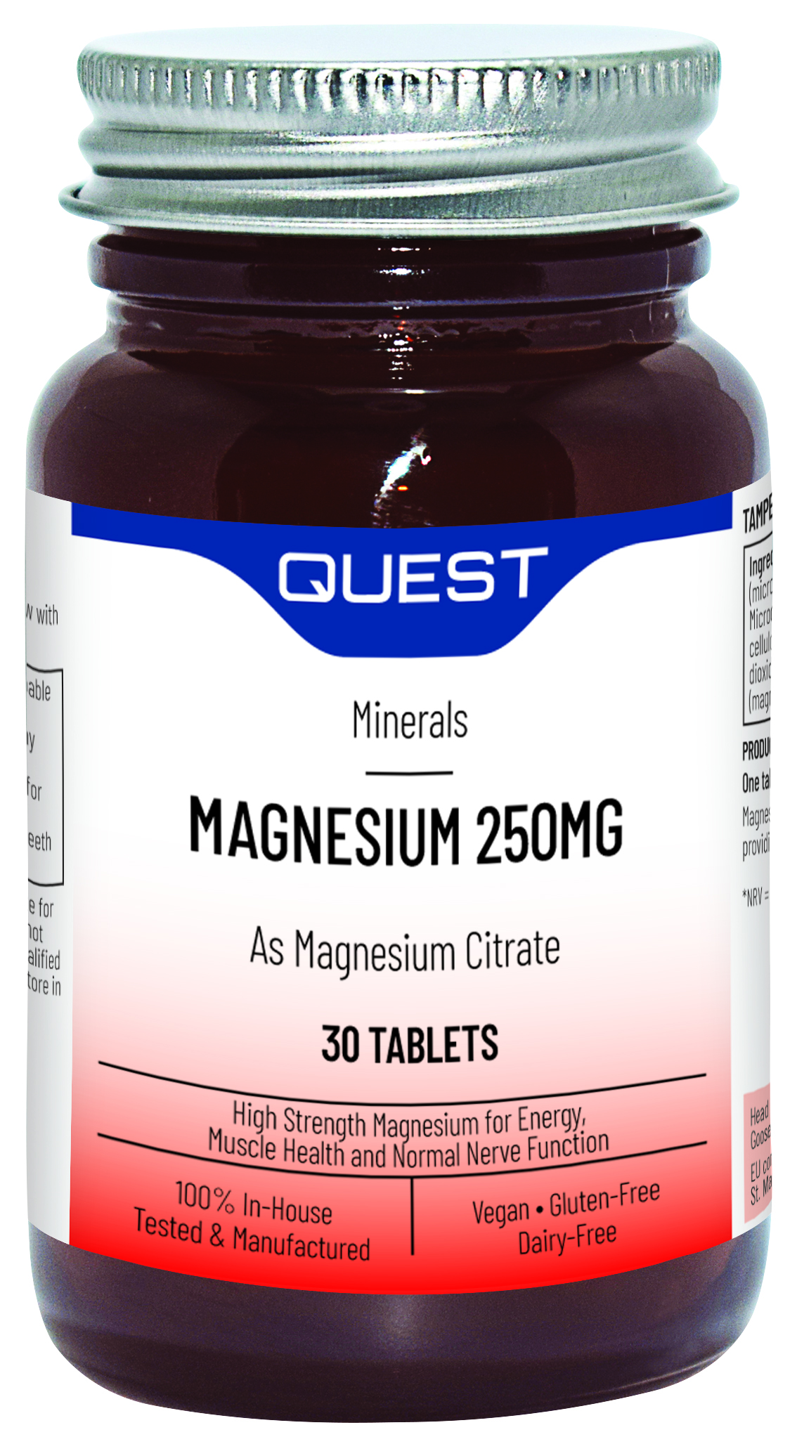 Quest Magnesium Citrate 250mg Tabs 30's